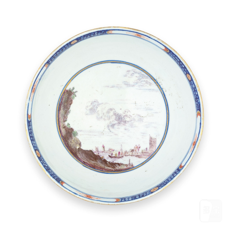A important documentary Vauxhall bowl, dated 1757 - 图5